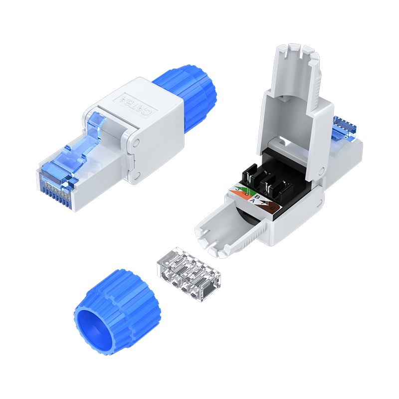 CMRJ6A01 超六類免壓水晶頭 工程級CAT6A服務(wù)器RJ45萬兆網(wǎng)絡(luò)免打網(wǎng)線水晶頭 單個裝