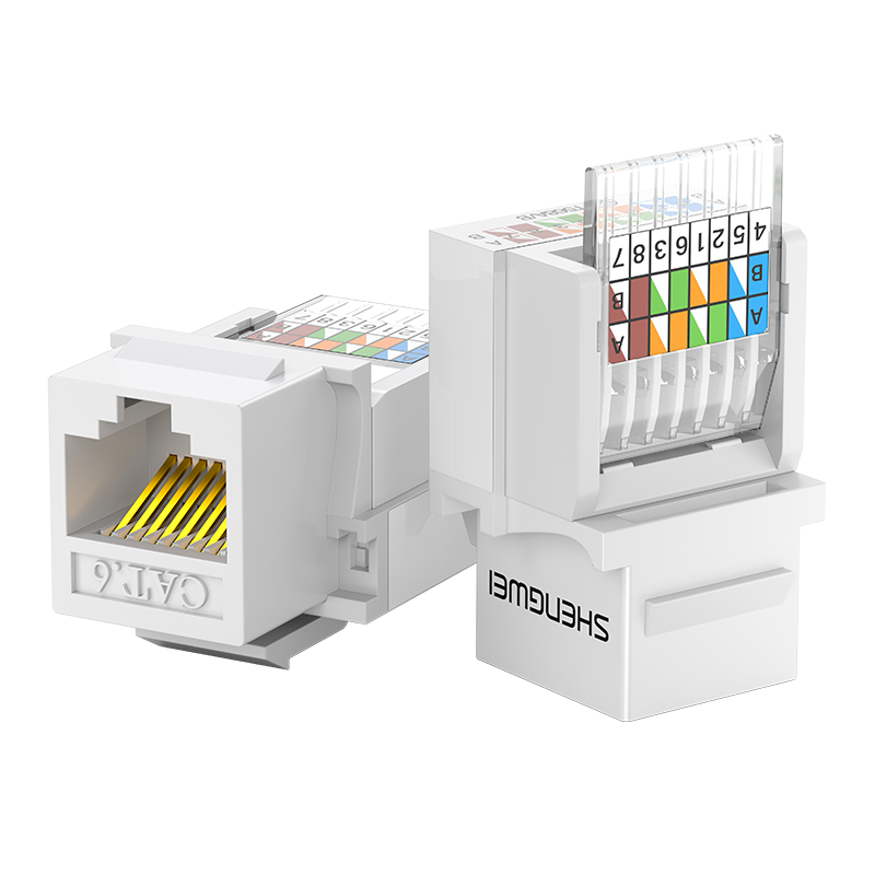 CMK6003H 六類網(wǎng)絡(luò)模塊 CAT6免打鍍金網(wǎng)絡(luò)面板模塊 RJ45水晶頭電腦網(wǎng)線插座連接頭